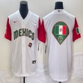 2023 World Cup Mexico blank white majestic baseball jerseys 28