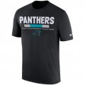 Carolina Panthers Nike Sideline Legend Staff Performance T-Shirt - Black