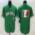 2023 World Cup Mexico blank Green majestic baseball jerseys 01