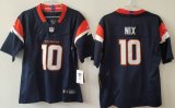 Women Denver Broncos #10 Bo Nix Nike blue Vapor F.U.S.E. Limited Jersey