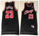 Chicago Bulls #23 Michael Jordan black nba basketball jersey-xd