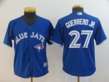 Youth Toronto Blue Jays #27 Vladimir Guerrero Jr blue Majestic baseball jerseys