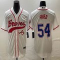 Nike Anaheim Angels #54 Max Fried beige MLB Baseball jerseys Joint name-BD