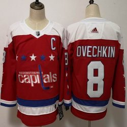 Adidas Washington Capitals #8 Alex Ovechkin red hockey jersey