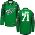 Customize 2016 Detroit Red Wings #71 Dylan Larkin green hockey jersey