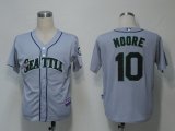 MLB Jerseys Seattle Mariners 10 Moore Grey