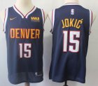 Nike Denver Nuggets #15 Nikola Jokic dark blue nba Jerseys-S8