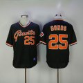 2017 San Francisco Giants Barry Bonds #25 black throwback mlb baseball jersey