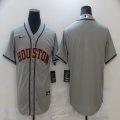 Nike Houston Astros blank Gray majestic baseball jerseys-BD