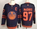 Adidas Connor Mcdavid #97 Edmonton Oilers dark blue Ice Hockey