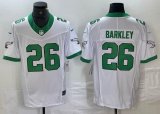 Philadelphia Eagles #26 Saquon Barkley white Nike Vapor F.U.S.E. Limited Jersey