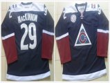 Colorado Avalanche Nathan Mackinnon 29# red blue Ice Hockey jersey