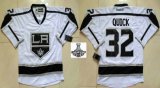 Los Angeles Kings #32 Jonathan Quick White 2014 NHL champion Jerseys