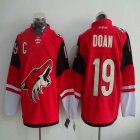 Phoenix Coyotes Shane Doan #19 red hockey jerseys C patch