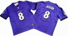 Baltimore Ravens 8# Lamar Jackson purple Nike Vapor F.U.S.E. Limited Jersey