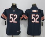 Women Nike Bears #52 Khalil Mack blue Color Rush Limited Jersey