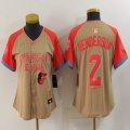 Women Nike Baltimore Orioles #2 Gunnar Henderson Cream 2024 MLB All-Star jersey 01