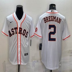 Nike Houston Astros #2 Alex Bregman white majestic baseball jerseys-BD 01