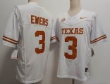 Nike Texas Longhorns #3 Quinn Ewers white College NCAA Jersey -XST