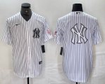 Nike New York Yankees blank white MLB baseball Jersey Joint name -BD 09