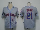 MLB Jerseys New York Mets 21 Duda Grey