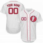 Custom Boston Red Sox white Flexbase baseball jerseys