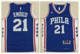 Philadelphia 76ers 21# Joel Embiid white nba basketball Jersey