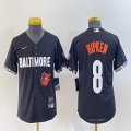 Youth Nike Baltimore Orioles #8 Cal Ripken black majestic baseball jersey city version-BD 01