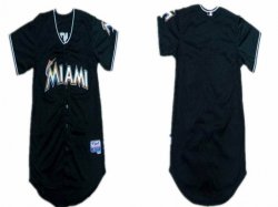 Florida Marlins Blank Black MLB Jerseys