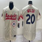 Nike Los Angeles Angels #20 Jared Walsh beige Flexbase Authentic Collection Jersey 01