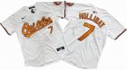 Men's Baltimore Orioles Jackson Holliday Nike White Home Limited Player Jersey big size