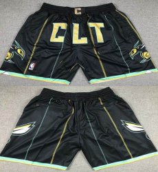 New Orleans Hornets black nba shorts city version-XD