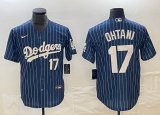 Los Angeles Dodgers #17 Shohei Ohtani Nike blue majestic baseball Jersey Joint name -BD 06