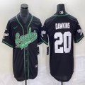 Nike Philadelphia Eagles #20 Brian Dawkins black baseball jerseys Joint name -BD