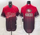 Nike San Francisco 49ers blank red baseball Joint name -BD 04