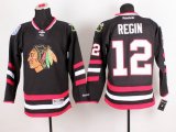 Reebok Chicago Blackhawks REGIN 12 black nhl Jersey