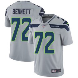 Seattle Seahawks #72 Michael Bennett gray Color Rush Limited Jersey