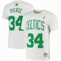 Boston Celtics #34 PIERCE white throwback NBA T-Shirts