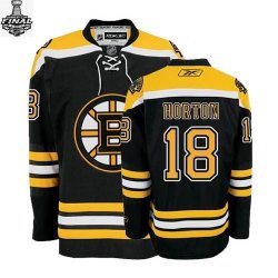 2013 NHL Stanley Cup Boston Bruins Horton Nathan 18 Black jersey