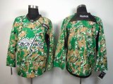 reebok Washington Capitals blank Green camo nhl Jersey