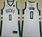 Nike Milwaukee Bucks #0 Damian Lillard white nba basketball Jerseys -XD