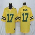 Nike Green Bay Packers #17 Davante Adams yellow Color Rush Limited Jersey