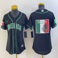 Women 2023 World Cup Mexico blank black majestic MLB baseball Jerseys-BD 16