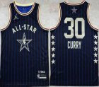 2024 NBA All Star jerseys #30 Curry blue basketball jerseys Hot press font