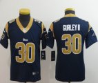 Youth Nike Rams #30 Todd Gurley II Blue Gold Color Rush Limited Jersey-BD