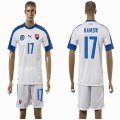 2015-2016 Slovakia team HAMSIK #17 soccer jersey white home