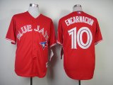 Toronto Blue Jays #10 Edwin Encarnacion red MLB Jerseys