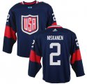 United States 2016 World Cup #2 Matt Niskanen blue Hockey jerseys