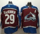 Adidas Colorado Avalanche Nathan Mackinnon 29# red hockey jersey