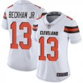 Women Cleveland Browns Odell Beckham Jr #13 white Nike Color Rush Limited Jersey